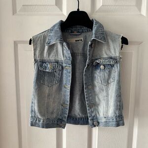 Moto Denim Vest (80s/90s style) (Small)